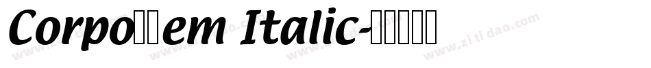 CorpoSDem Italic字体转换